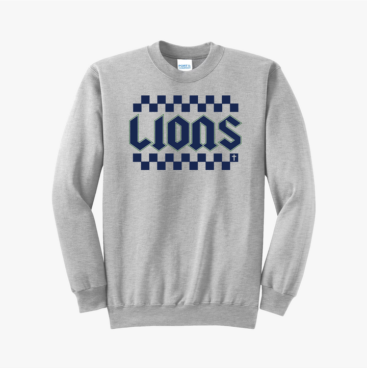 Lions Checkered Sweatshirt