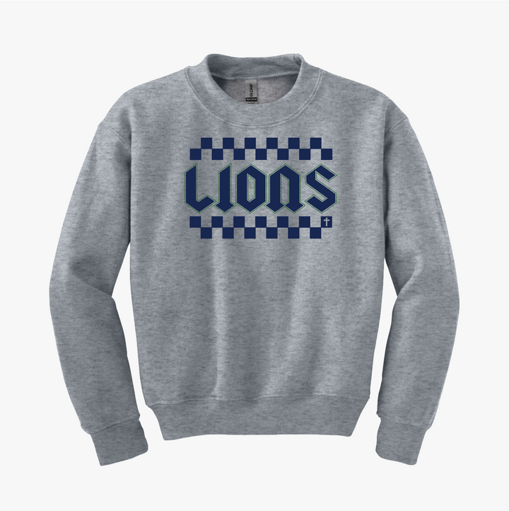 Lions Checkered Sweatshirt YOUTH