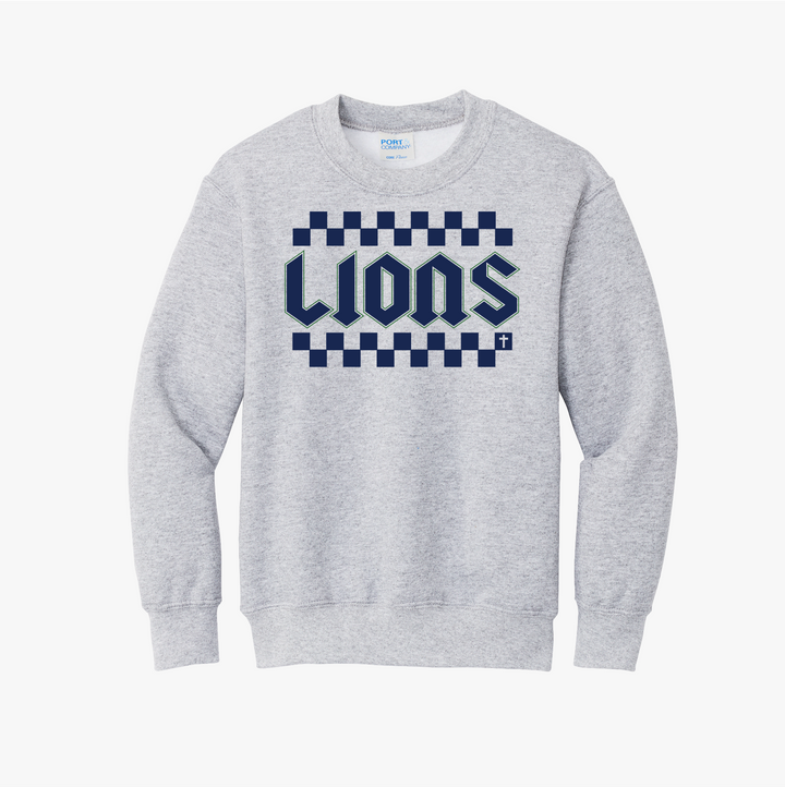 Lions Checkered Sweatshirt YOUTH
