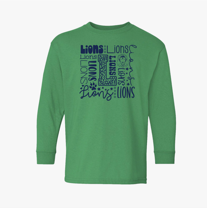 Lions Collage Long-Sleeve YOUTH
